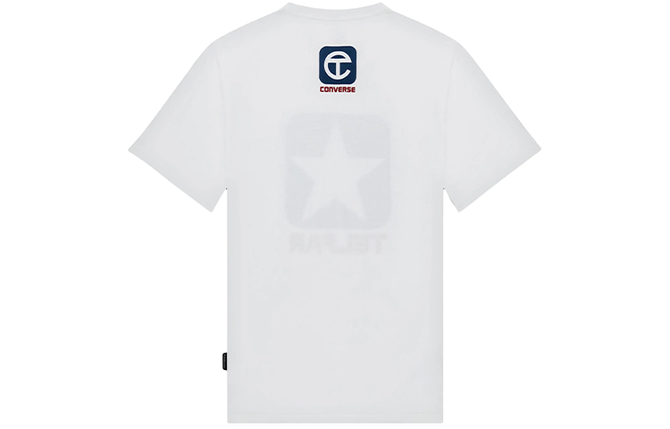 Converse x TELFAR Crossover Basketball Sports Printing Round Neck Short Sleeve White T-Shirt 10022844-A01