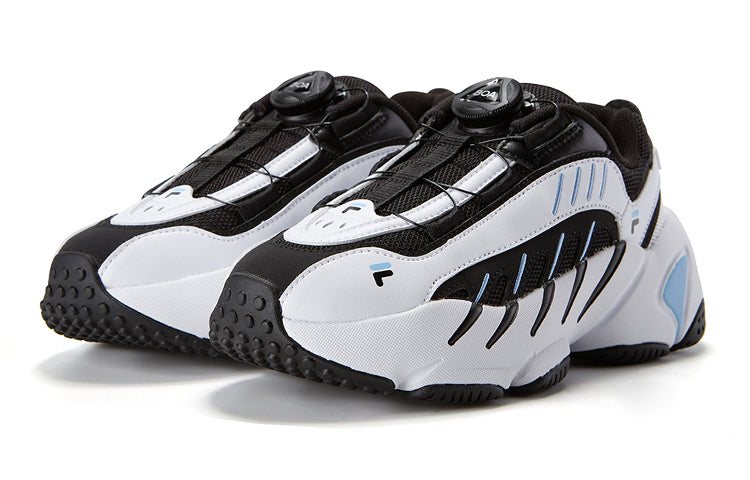 (GS) FILA Retro Sport Shoes 'White Black Blue' K15B041112FBW