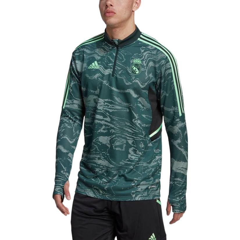 adidas Real Madrid Condivo 22 Training Top Asia Sizing 'Green' HD1205
