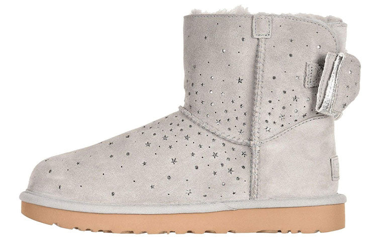 (WMNS) UGG Classic Mini Stargirl Bow Port 'Grey' 1098475-SEAL