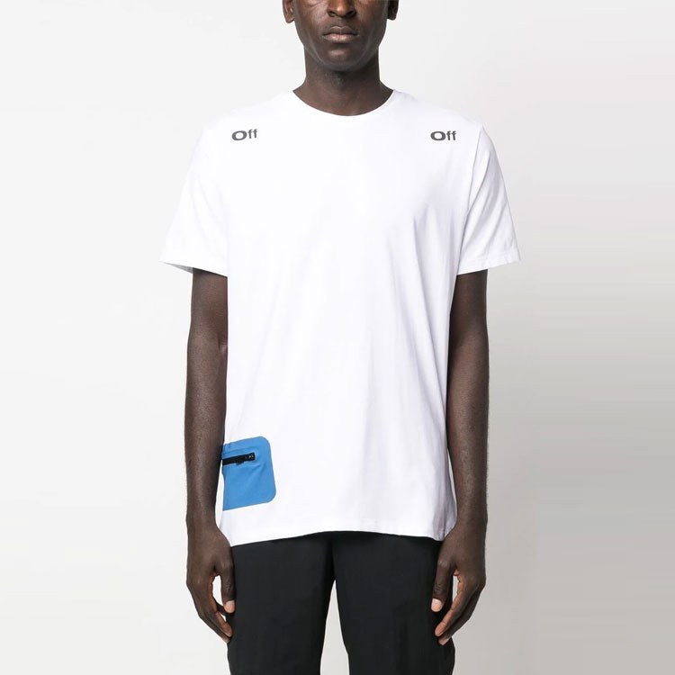 Off-White logo-print T-shirt OMVA036F22FAB0010107