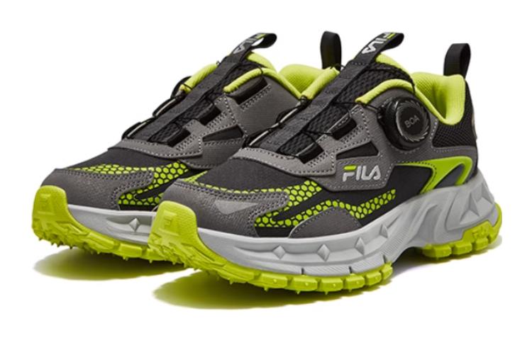 (GS) FILA BOA Running Shoes 'Black Green Grey' K15B342503FQL