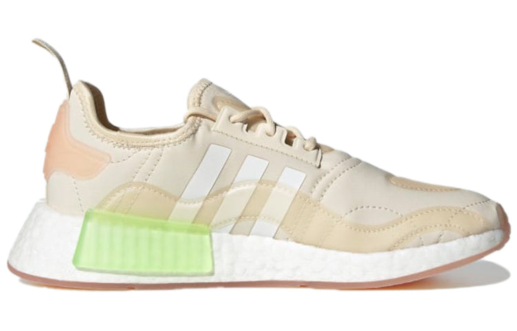 (WMNS) adidas NMD_R1 'Wonder White Signal Green' GZ9281