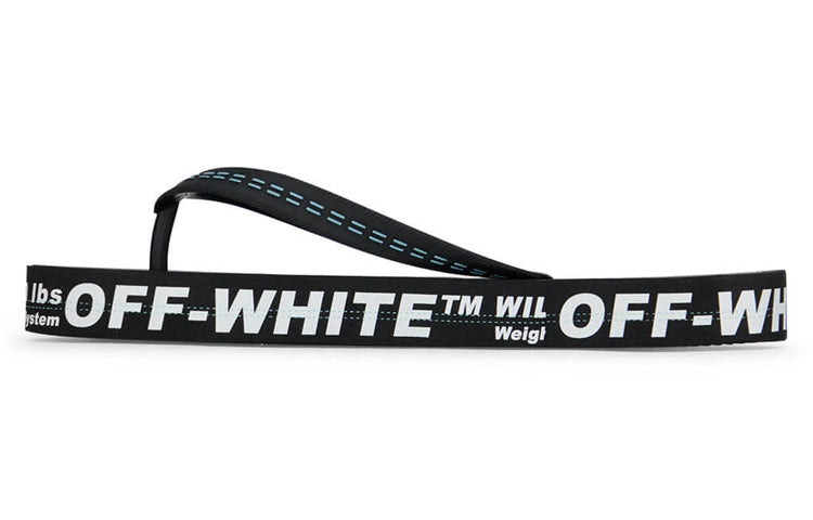 Off-White Industrial Flip Flops 'Weight Securing System - Black' OMIC002R21MAT0011001