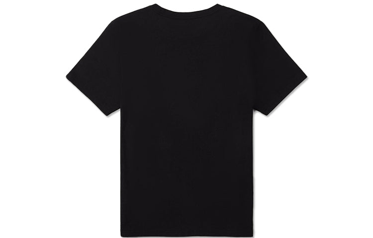 Vans Alphabet Printing Athleisure Casual Sports Short Sleeve Couple Style Black VN0A4P4OBLK