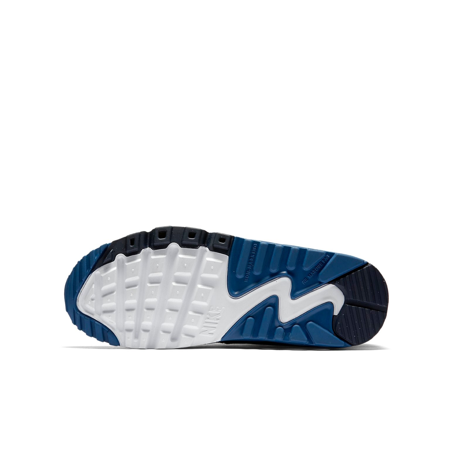 (GS) Nike Air Max 90 LTR Leather Low-Top Blue 833412-402
