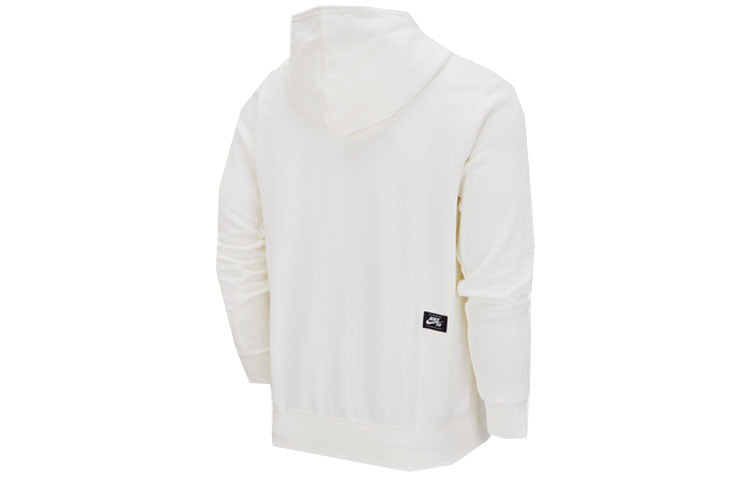 Men's Nike SB Fleece Skateboard Hooded Pullover Long Sleeves White DM6479-133