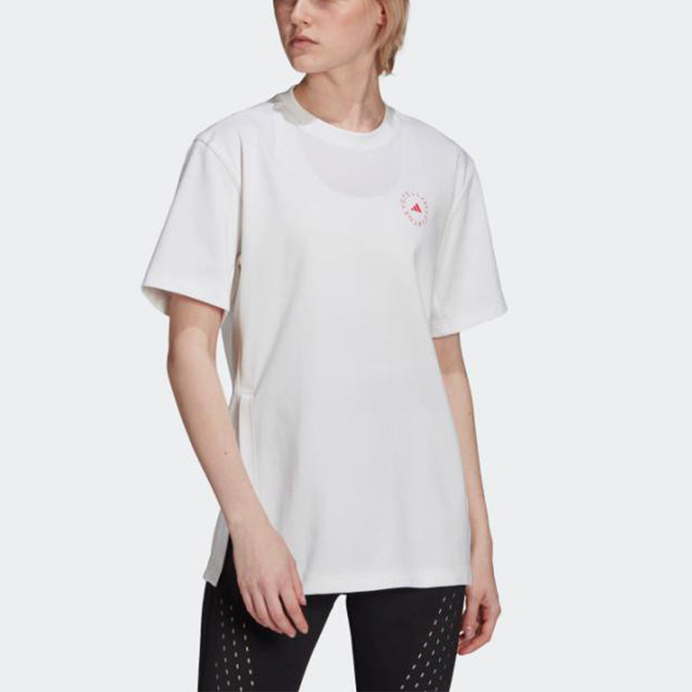 (WMNS) adidas Asmc C tee Small Logo Athleisure Casual Sports Round Neck Short Sleeve White GT9442