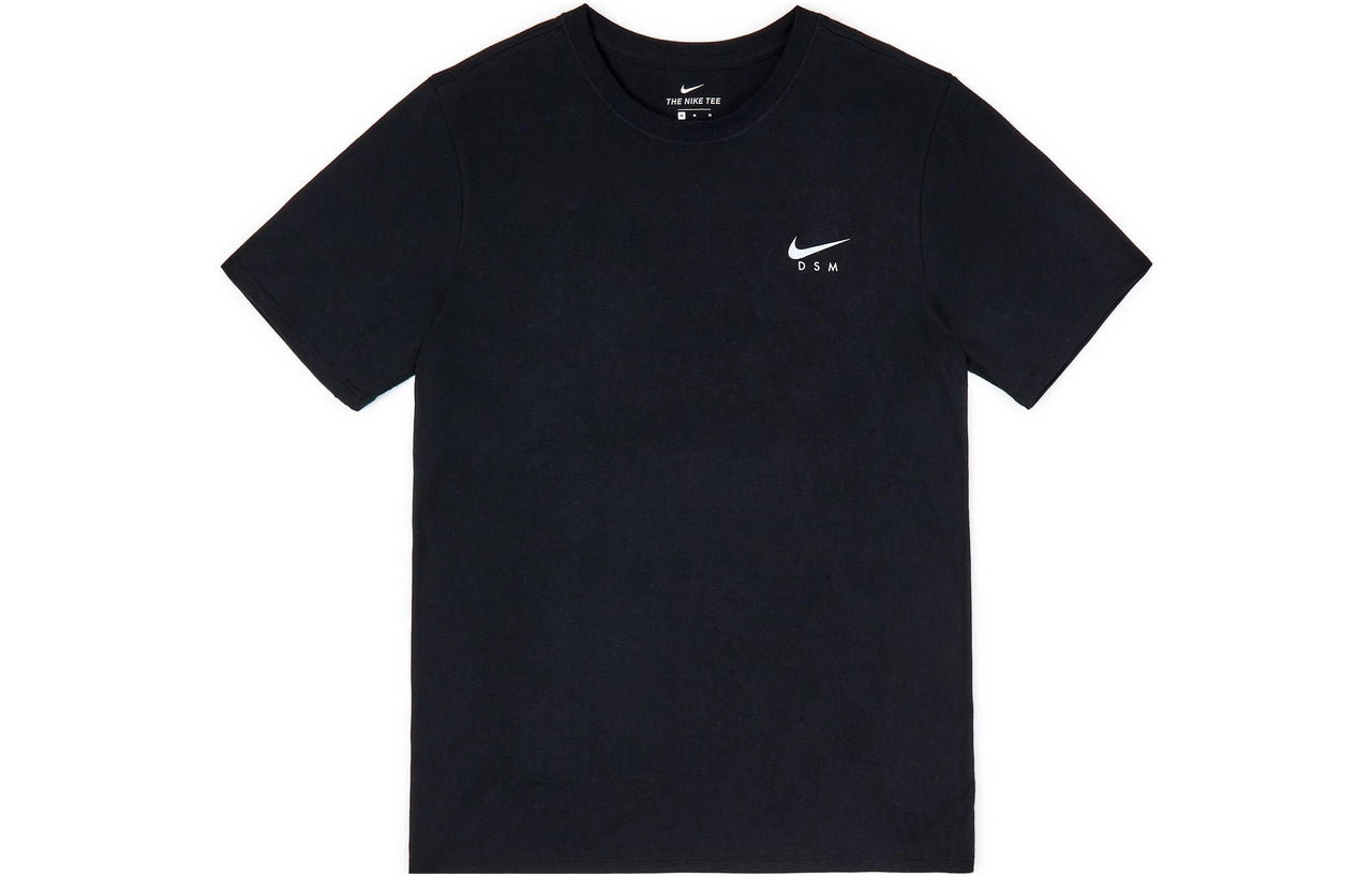 Men's Nike SS22 Classic Round Neck Back Cartoon Animal Printing Short Sleeve Black T-Shirt DC7376-010