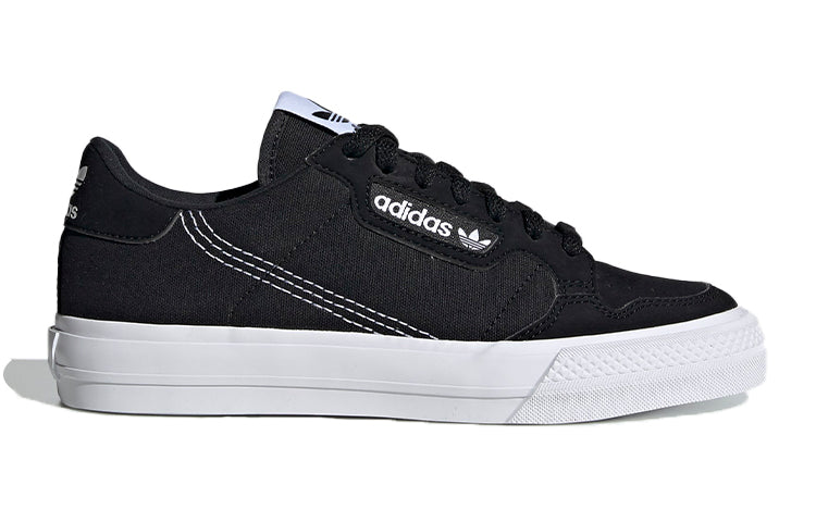(GS) adidas Continental Vulc J 'Black White' EF9451