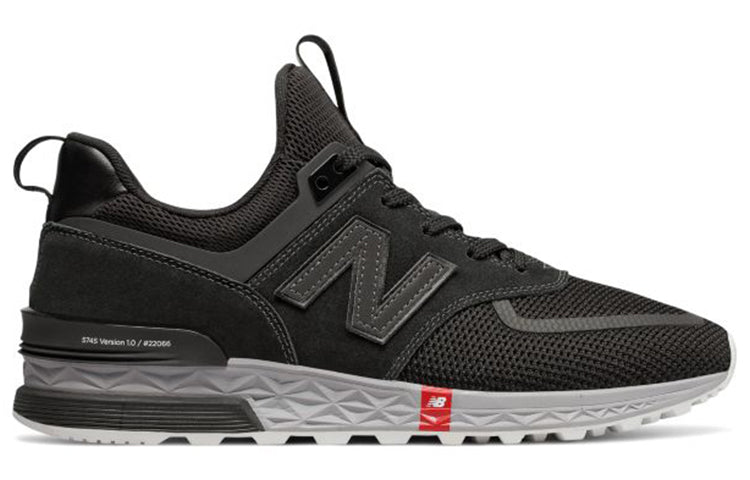 New Balance NB 574 Sport Sports Casual Shoes 'Black White Red' MS574UTB