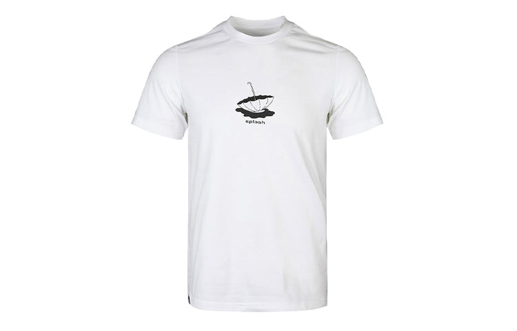adidas Lil Stripe SPL Sports Casual Round-neck Short-sleeve Tee Men White GE4495