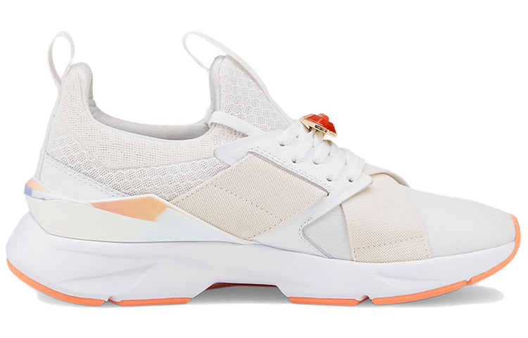 (WMNS) PUMA Muse X5 Crystal G 'White Peach Pink' 384099-01
