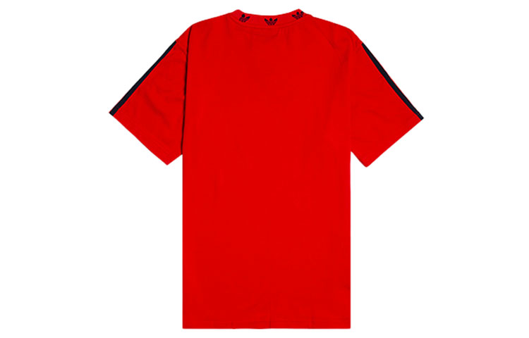 adidas originals Round Neck Pullover Short Sleeve Red EJ9124