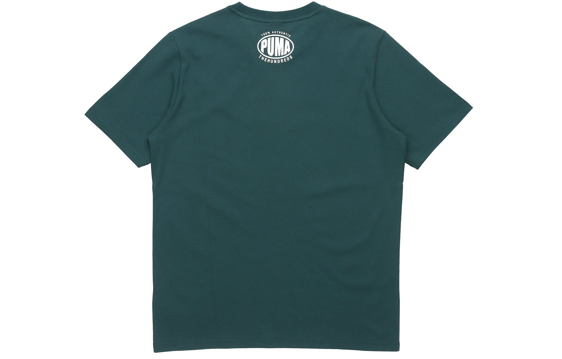 PUMA x The Hundreds Tee Printing Round Neck Short Sleeve Green 596750-38
