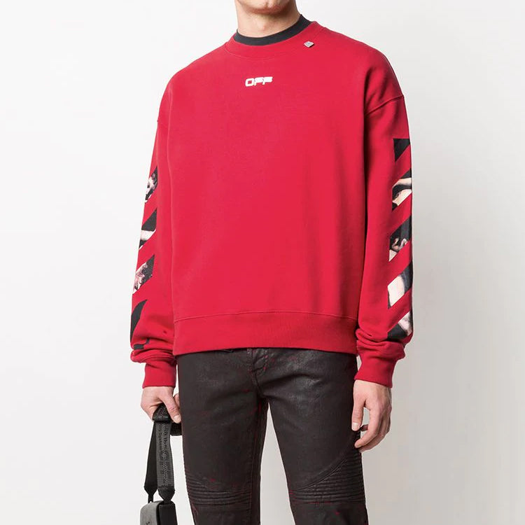 Off-White SS20 Caravaggio Arrows Mens Sweatshirt OMBA035S20E300042088