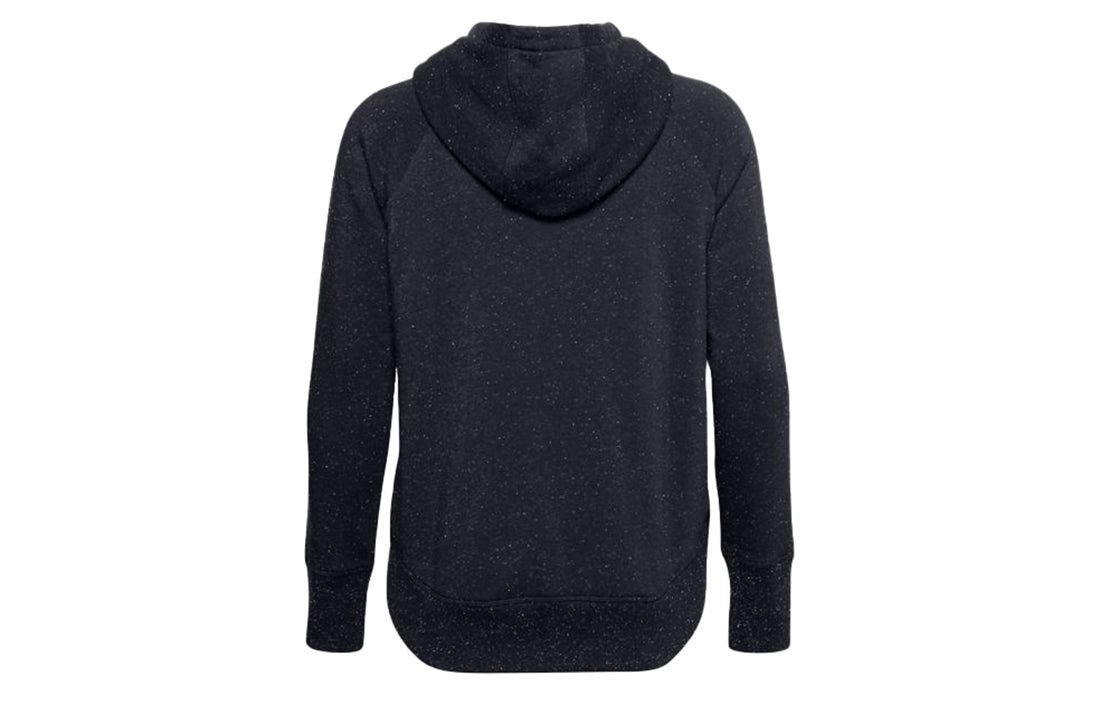 (WMNS) Under Armour Rival Metallic Fleece Hoodie Black 1356323-002
