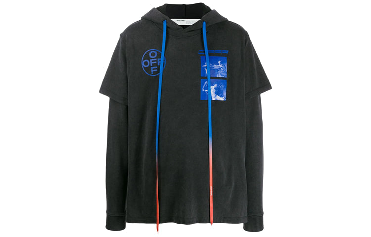 Men's Off-White Printing Black OMAB033F191850091030