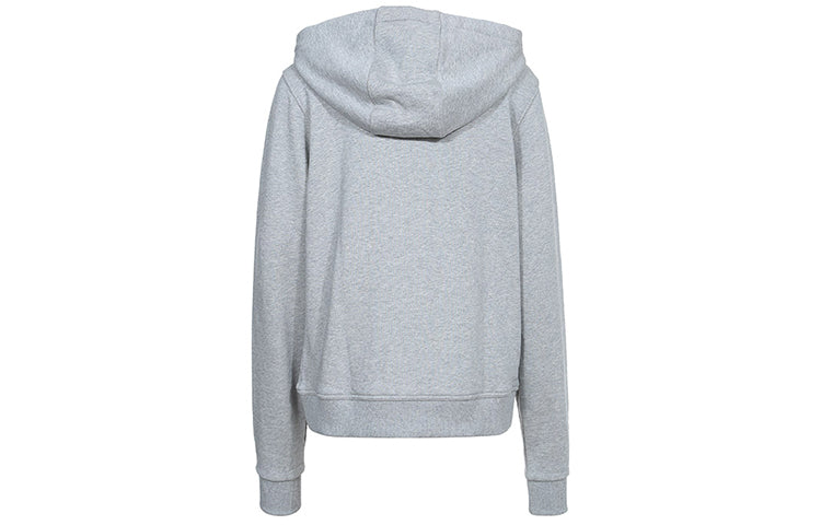 (WMNS) Burberry Chest Bag EmbroideryLogo Zipper Hoodie Grey 80174491