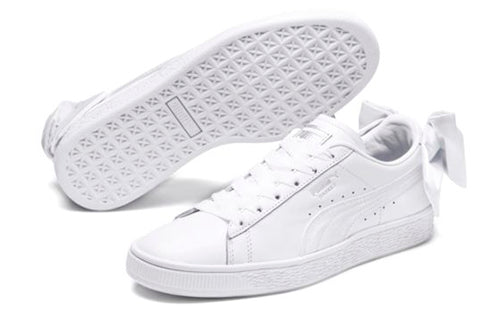 (WMNS) PUMA Basket Bow 'Triple White' 367319-01