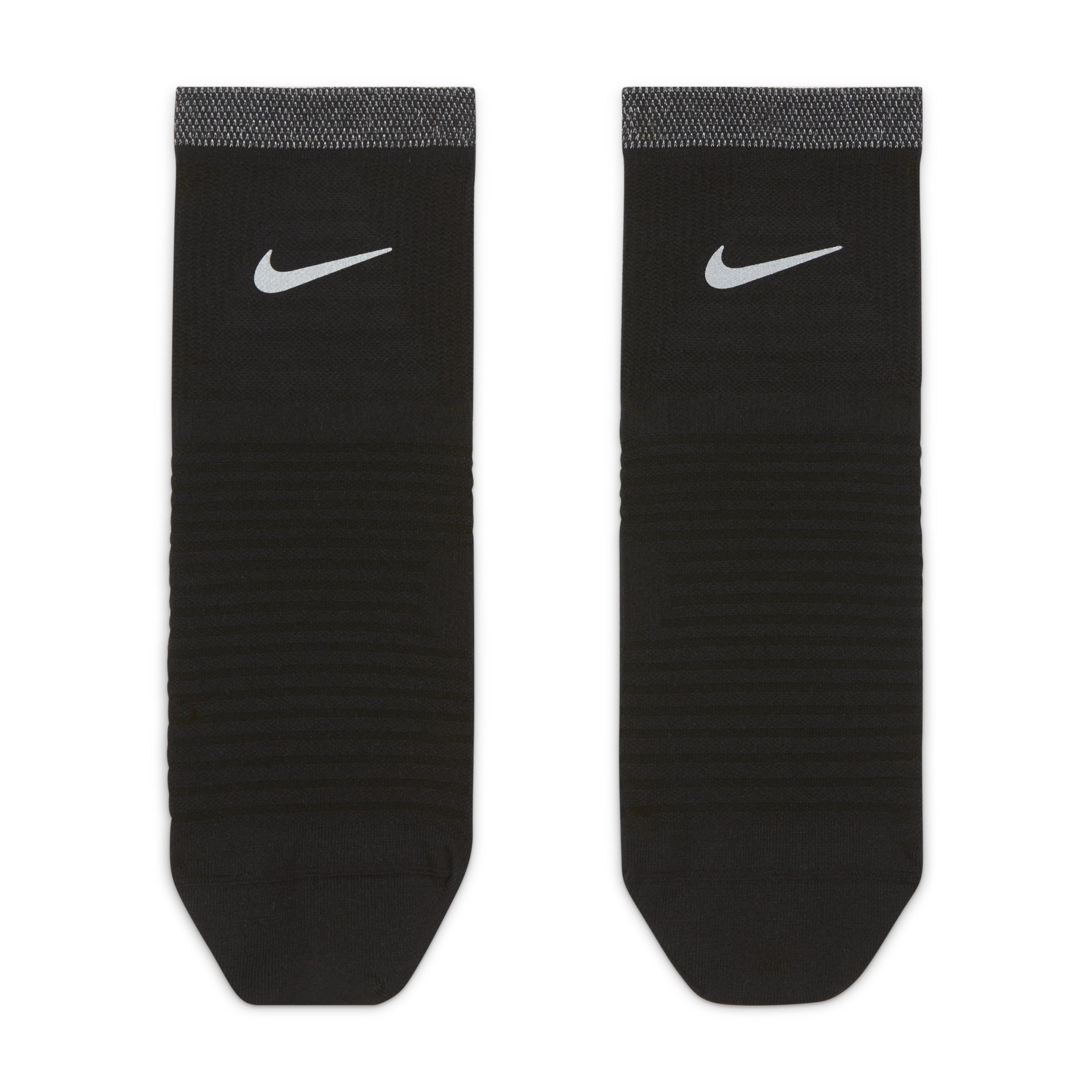 Nike Spark Lightweight Reflective Logo Sports Running Socks One Pair Black DA3588-010