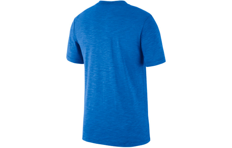 Nike NBA Dri-FIT Thunder Series Alphabet Printing Round Neck Short Sleeve Blue AQ6601-403