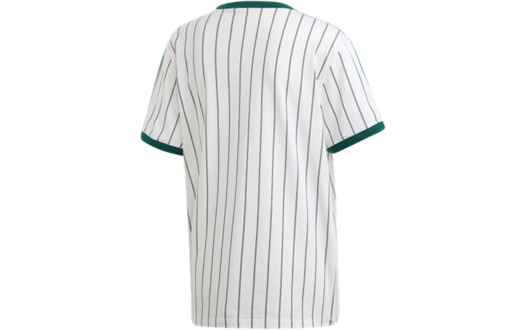 (WMNS) adidas originals Stripe Logo Round-neck White DU9931