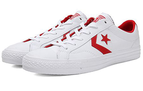 Converse Star Player Ox White Red Leather 'White Red' 159739C