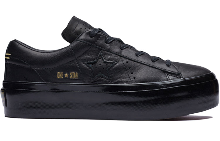 (WMNS) Converse One Star Platform Ox 'Black' 559898C