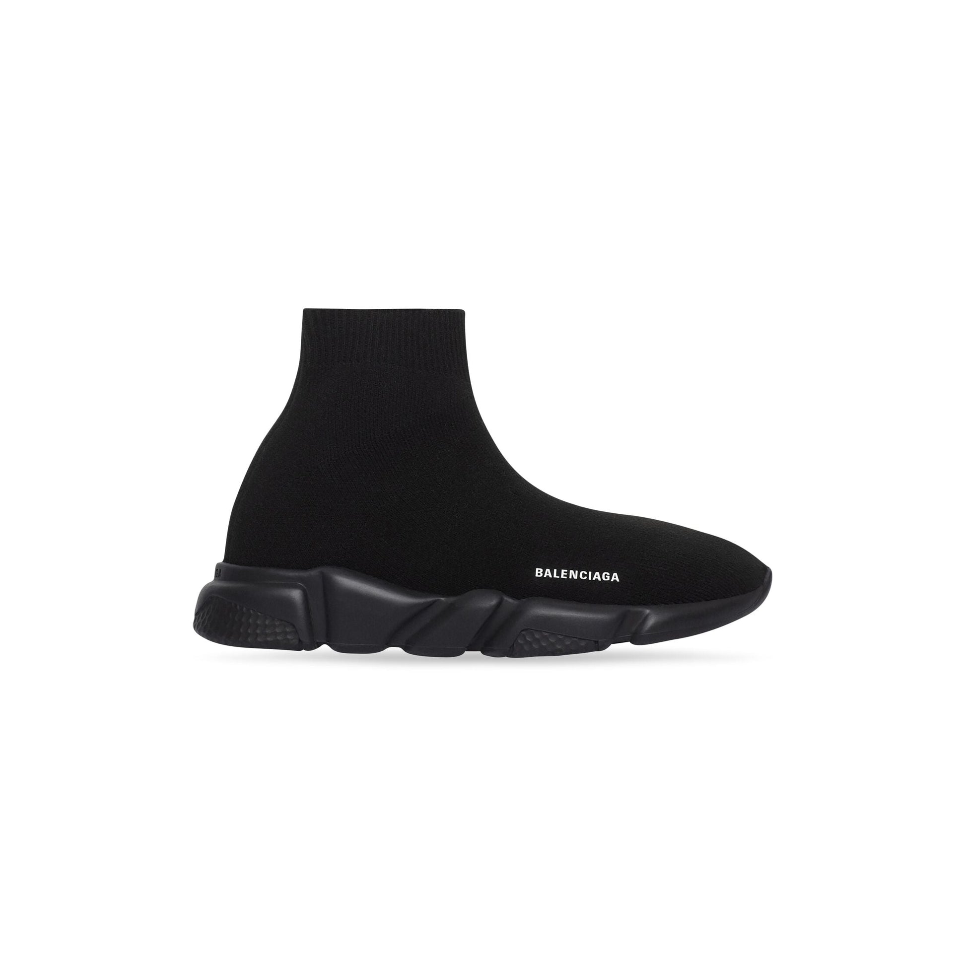 (GS) Balenciaga Speed Sneakers 'Black Knit and Black Sole Unit' 597425W2DB11013