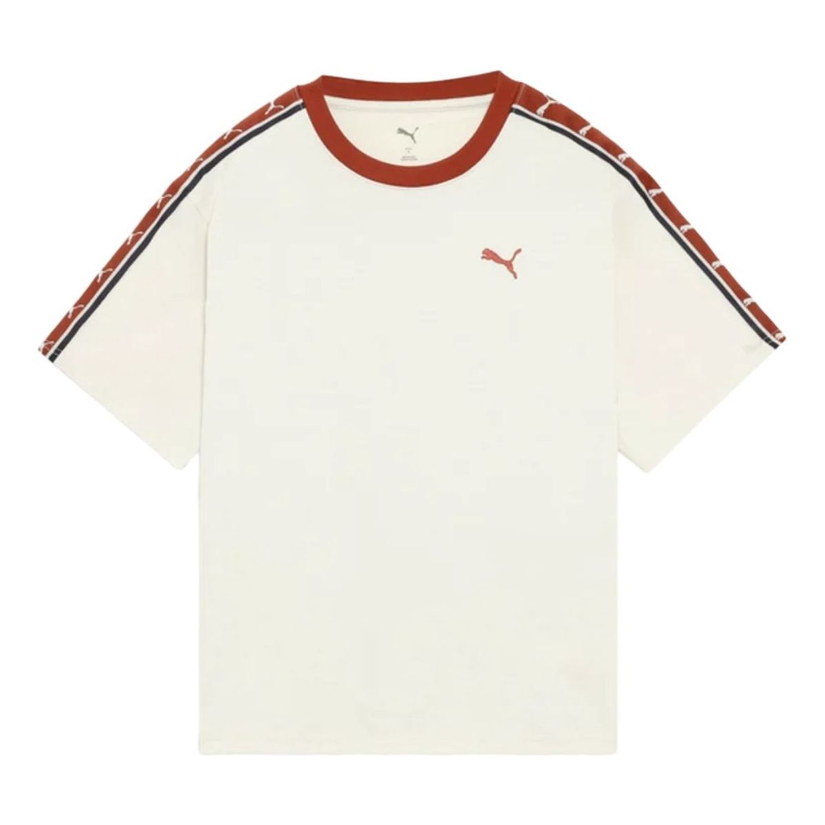 (WMNS) PUMA ESS Elevated MX Tape Short Sleeve T-Shirt 'Alpine Snow' 693758-87