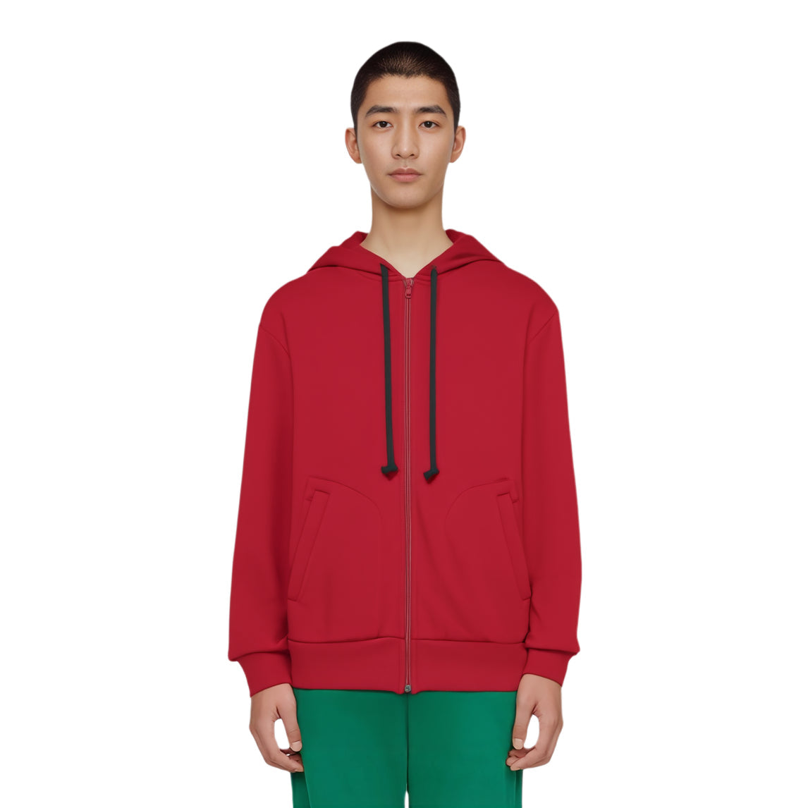 COMME des GARCONS PLAY SS25 x Invader Full-Zip Hoodie 'Burgundy' AZ-T334-051-2