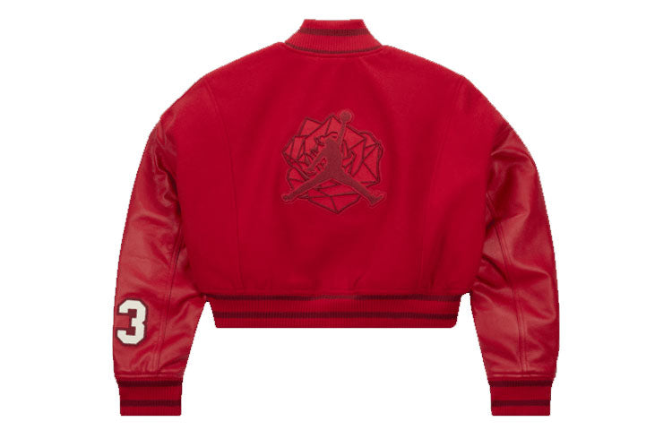 (WMNS) Air Jordan x Teyana Taylor Varsity Jacket 'Red' FB2642-687