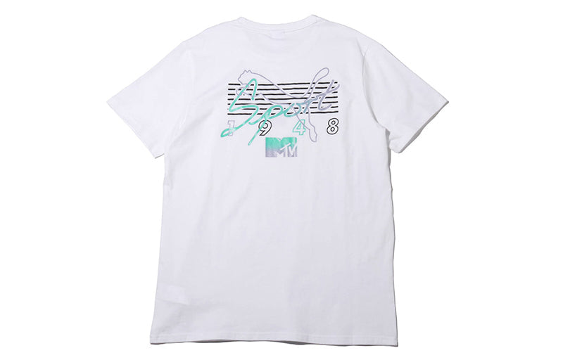 PUMA x MTV TEE Casual Sports Short Sleeve White 579813-02