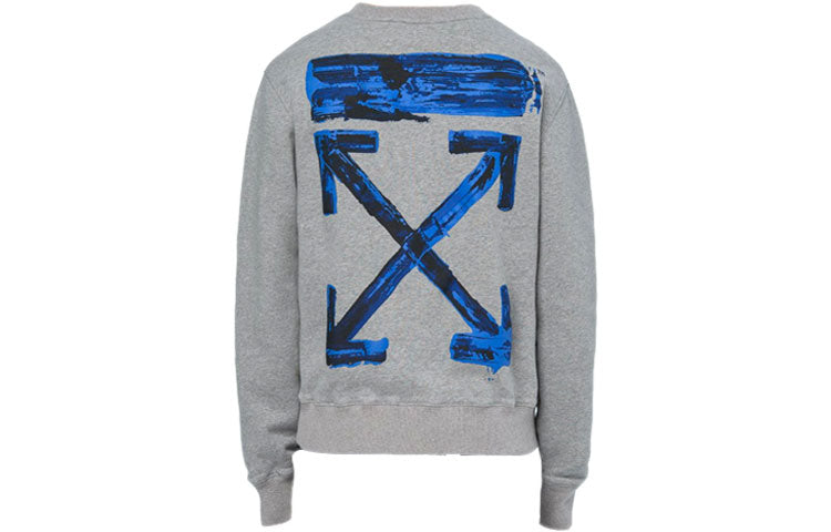 Off-White Acrylic Arrows Slim Crew Neck Sweater OMBA025F19E300100730