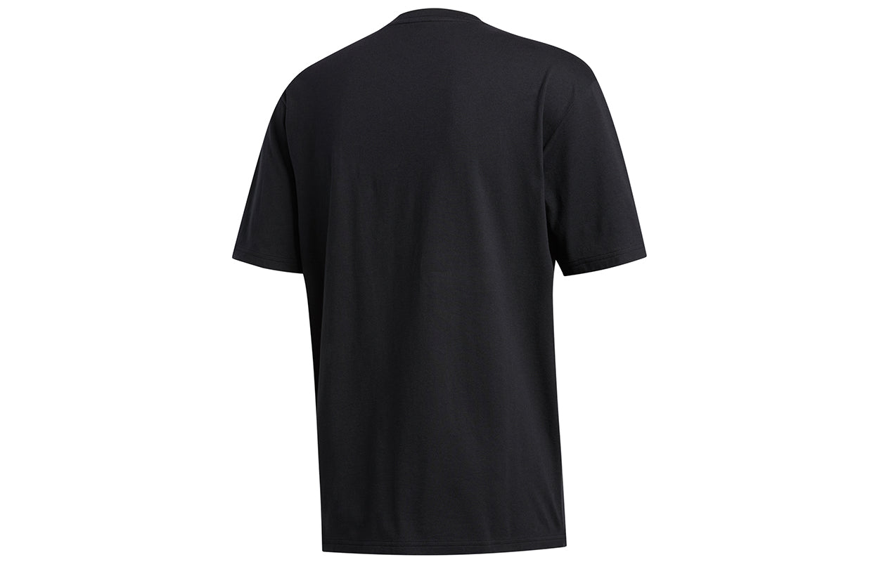 adidas Guangz Jocktag Alphabet Printing Casual Sports Short Sleeve Black GJ0291