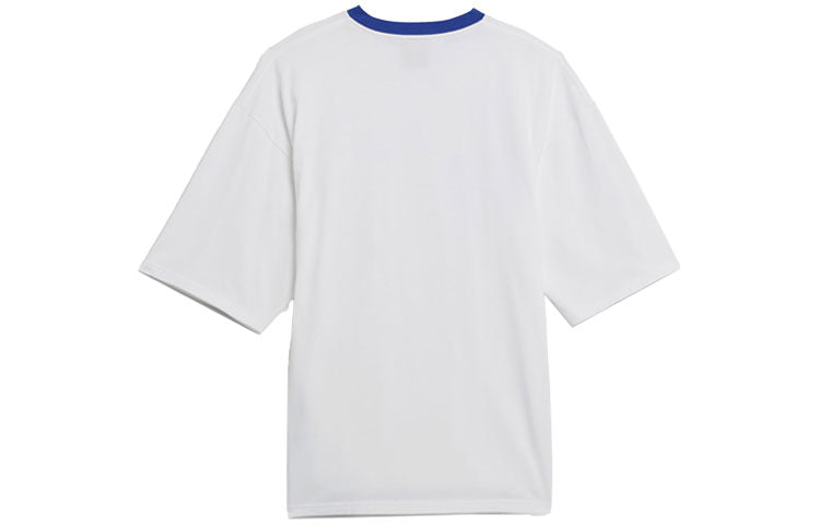 Men's adidas originals x Kerwin Frost Crossover Cartoon Printing Round Neck Loose Three-Quarter Sleeve T-Shirt White H56473