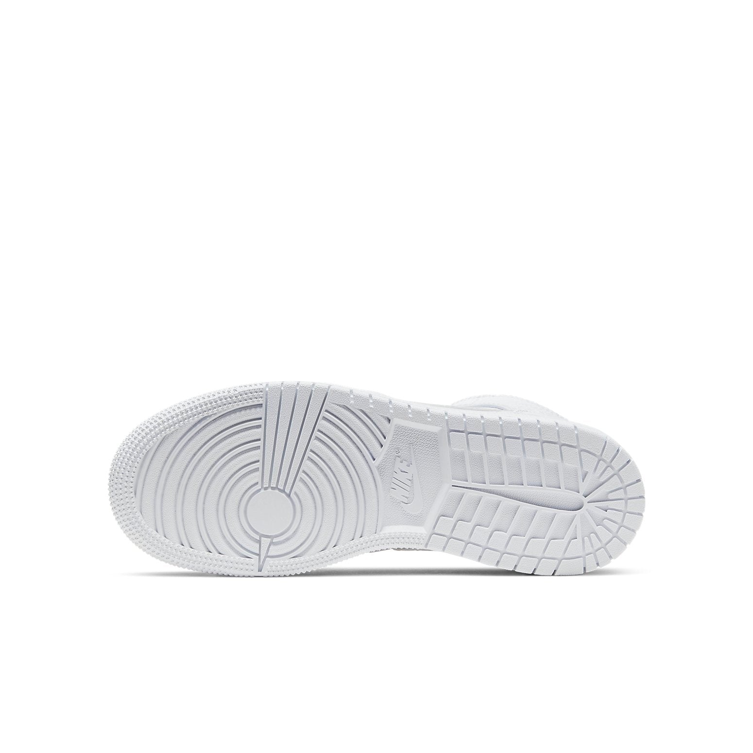 (GS) Air Jordan 1 Mid 'Triple White' 554725-130