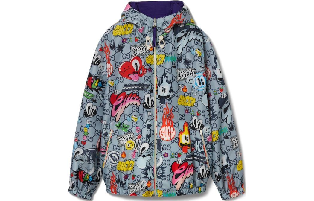 Gucci Reversible Cotton Ripstop Jacket 'Purple Multi Color' 777290-ZAQDS-5447