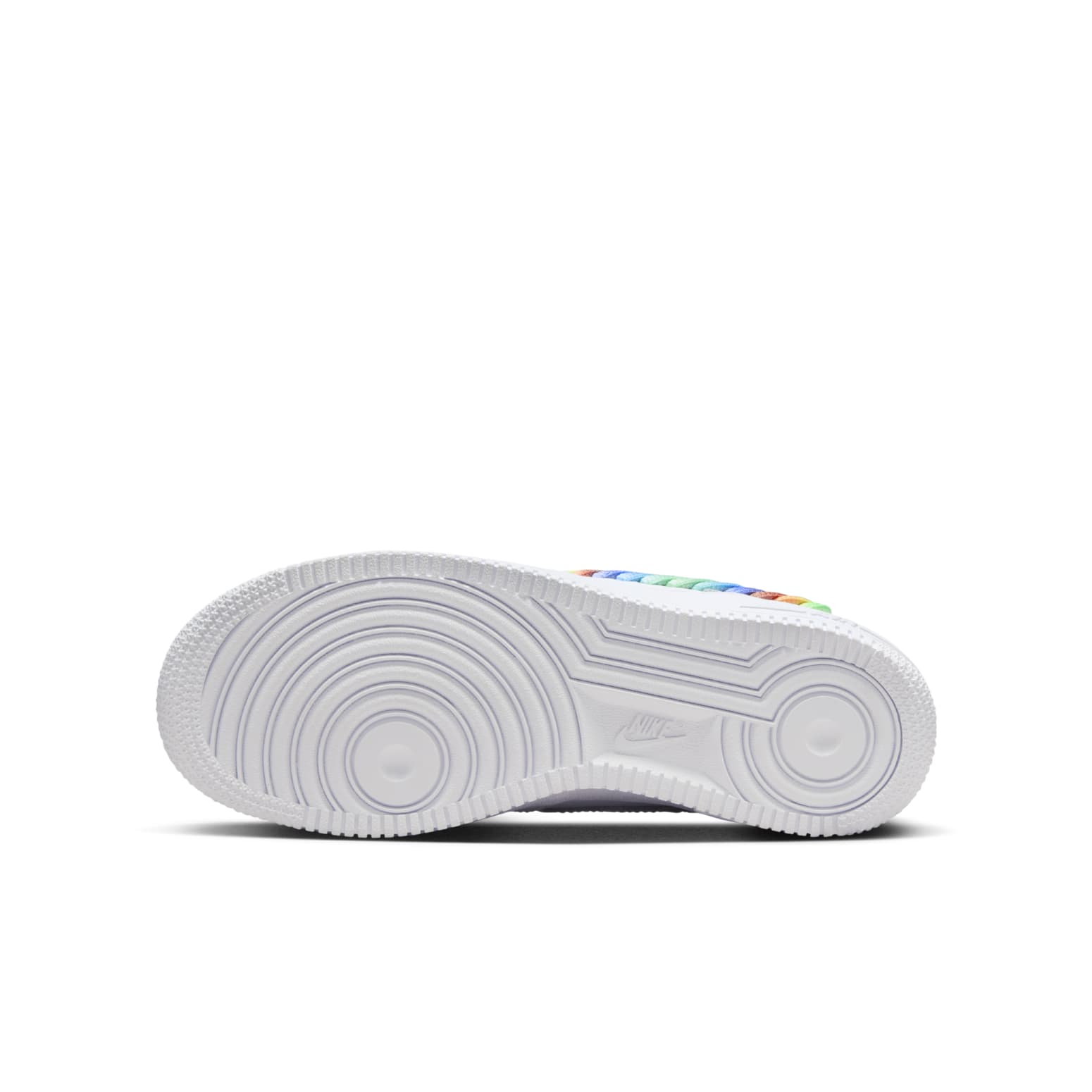 (GS) Nike Air Force 1 Low 'Rainbow Lace Swoosh' FQ4948-100