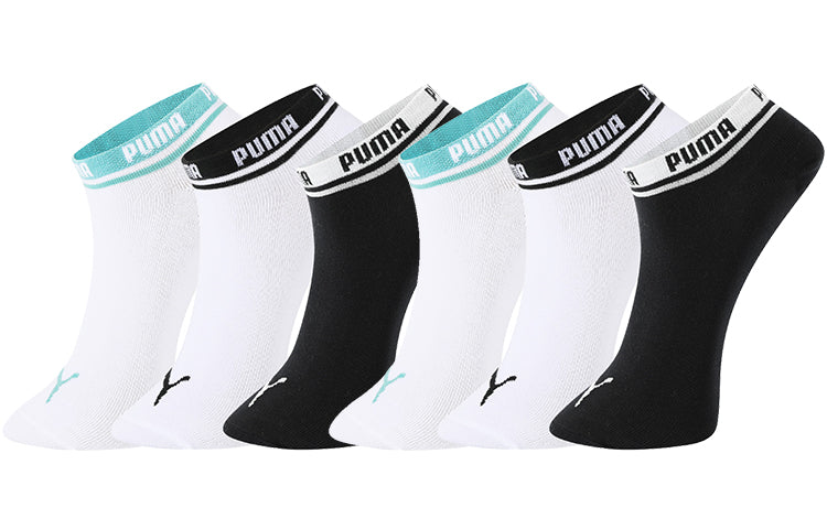 PUMA Sneaker Socks 3 pack 'Black White Blue' 100000379-006