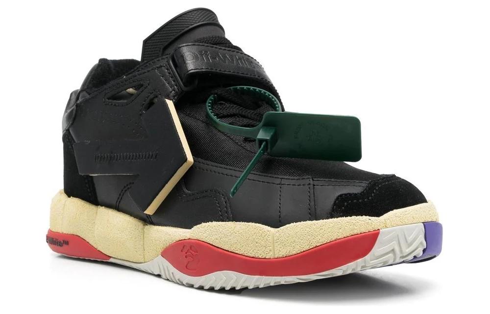 Off-White Puzzle Couture Panelled Sneakers 'Black' OMIA260S23LEA0011010