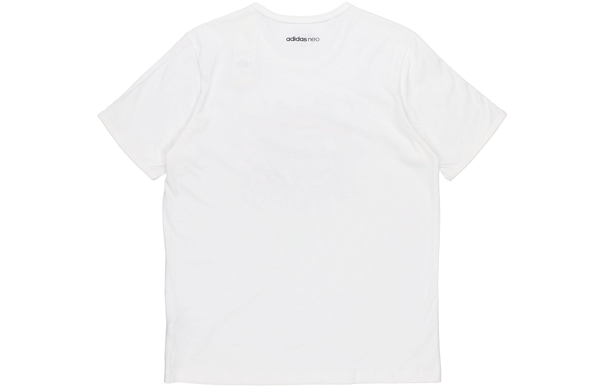 adidas neo Funny Printing Sports Round Neck Short Sleeve White GM2343