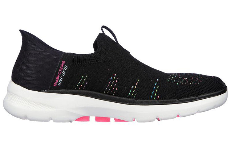 (WMNS) Skechers Go Walk 6 Valentina 'Black Multicolor' 124566-BKMT