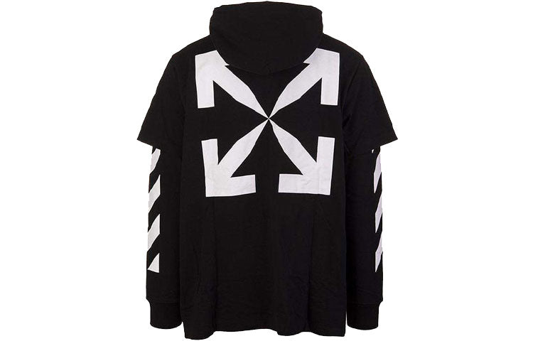 Men's Off-White Painting Printing Pattern Loose Fit Black 0MBB051R21FLE0011001