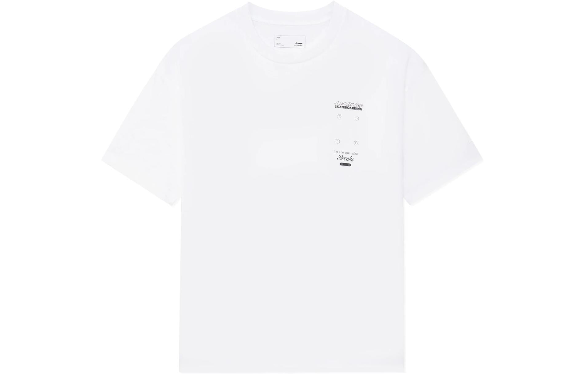 Li-Ning Skate For Freedom Graphic T-shirt 'White' AHSS305-3