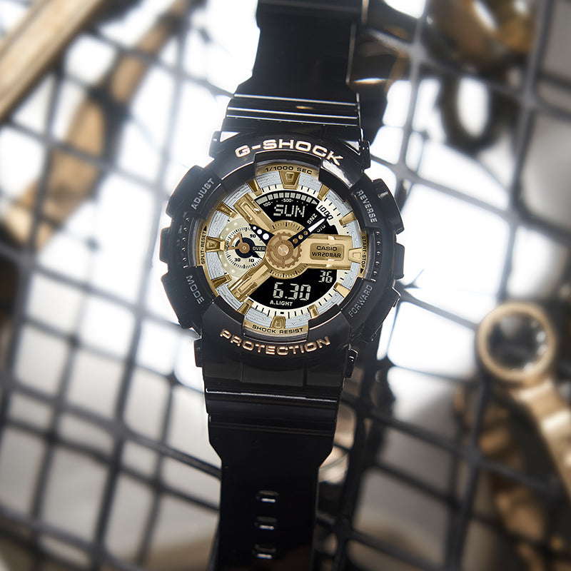 CASIO G-Shock Analog-Digital 'Black Gold' GMA-S110GB-1APR