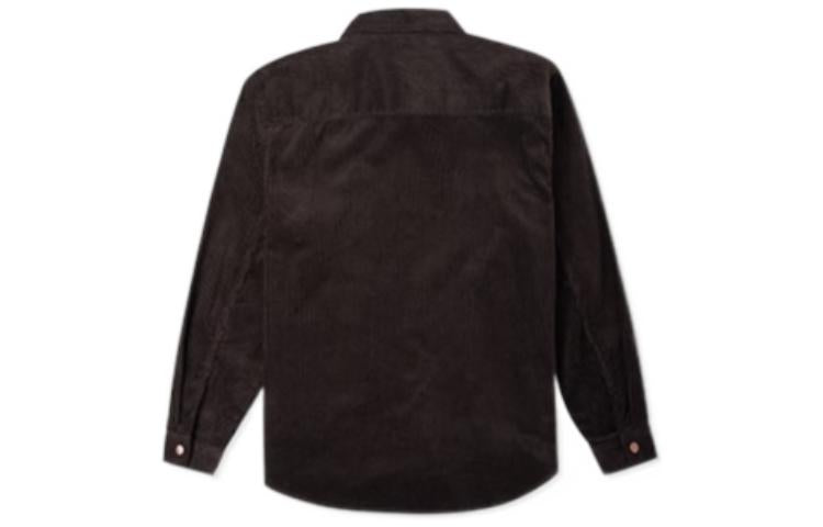 Converse Corduroy Button Shirt Asia Sizing 'Dark Brown' 10024006-A03