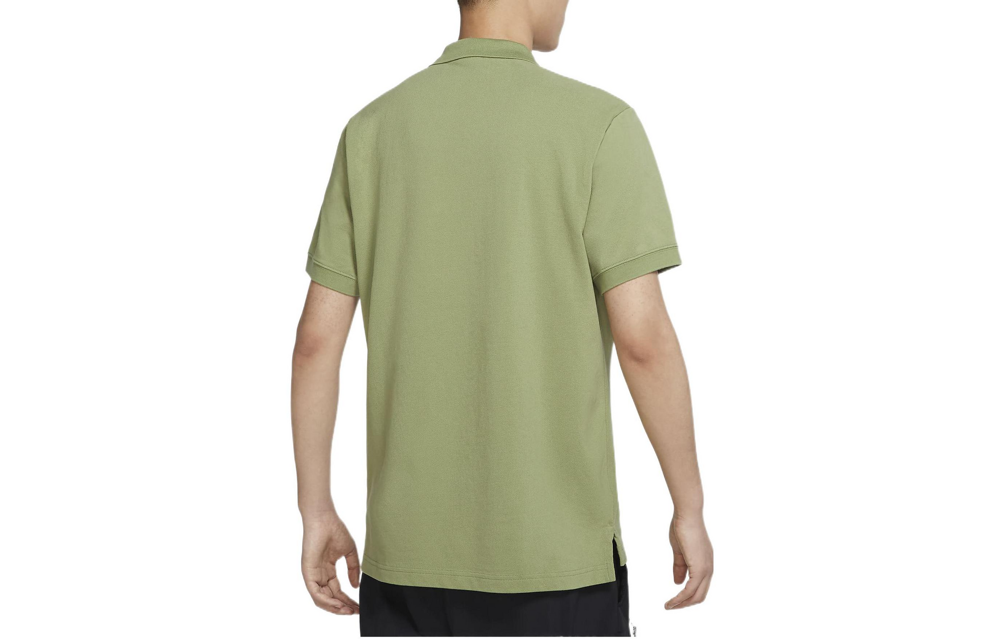 Nike Sportswear Solid Color Logo Embroidered Short Sleeve Polo Shirt Green CJ4457-334