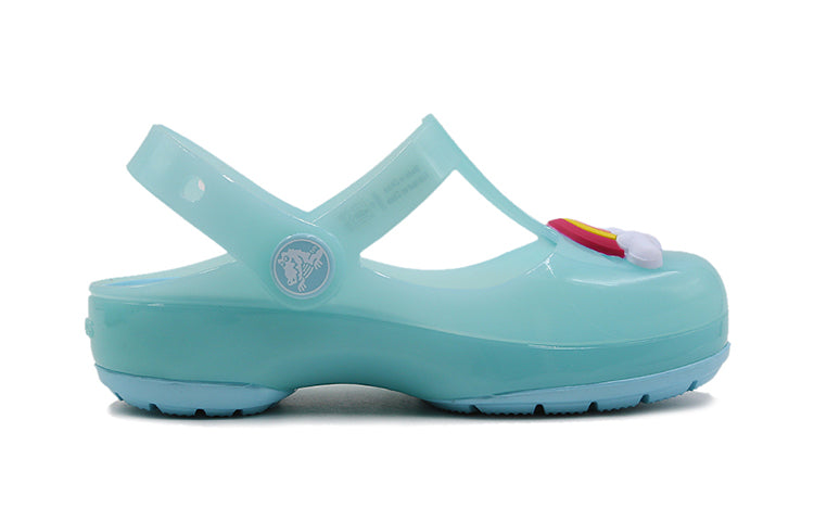 (PS) Crocs Small Crocs Outdoor Flat Heel Sports ice blue Sandals 205534-4O9